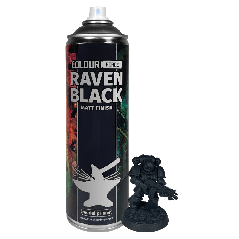 Colour Forge Spray: Raven Black (500ml)